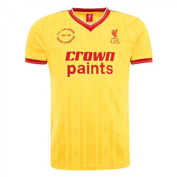1985-1986 Liverpool Away Yellow Retro Jersey [MJS15040924] - $29.99 : minejerseyshop